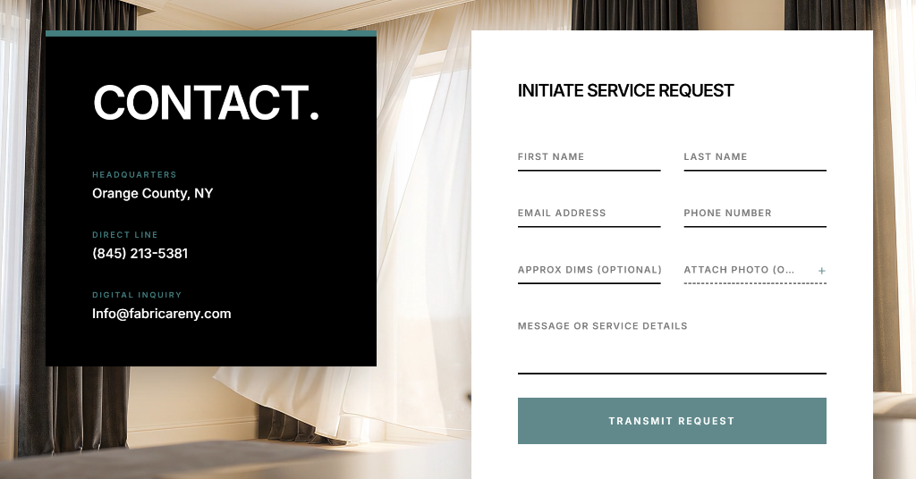 Fabricare NY: Luxury Textile Digital Showroom & Trade Portal Interface